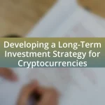 Developing a Long-Term Investment Strategy for Cryptocurrencies