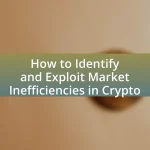 How to Identify and Exploit Market Inefficiencies in Crypto