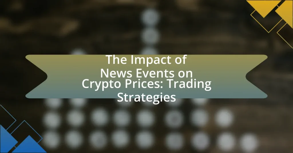 The Impact of News Events on Crypto Prices: Trading Strategies